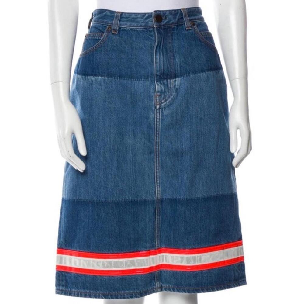 Calvin klein denim midi skirt